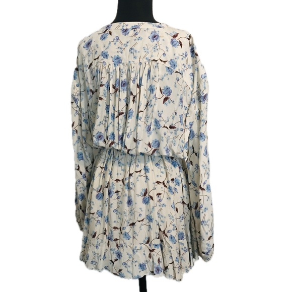 NWT Free People Blue Floral Print Dress - Picture 9 of 15